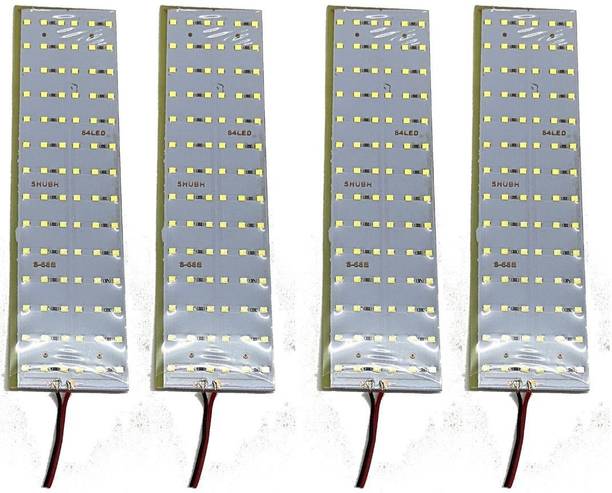 TechSupreme Pack Of 4 12V High Brightness DC LED Bulb 84 SMD LED Light for Car, Home,Kitchen,e rickshaw and Light Light Electronic Hobby Kit