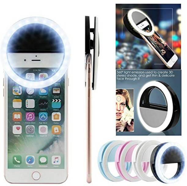 Growing fashion Portable LED Ring Selfie Light for All Smartphones, Tablets Enhancing Ring Light with 3 Level of Brightness for Photography Video Calling (Smart Phones Laptop Tablet) 36 LED Ring Flash