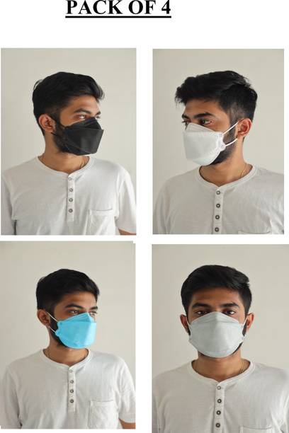 V SURZ KF94 WITH NOSEPIN KF94 High Level Protective Face Mask against fine dust & Air Pollution Respirators and Surgical Masks Medical KF94-Reusable, Washable Ear Loop Masjk Reusable, Washable Cloth Mask With Melt Blown Fabric Layer