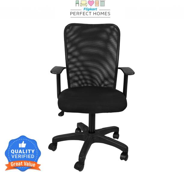 Flipkart Perfect Homes Fabric Office Arm Chair