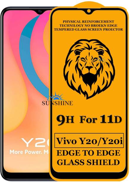 SUNSHINE Edge To Edge Tempered Glass for Vivo Y20i