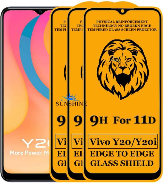 SUNSHINE Edge To Edge Tempered Glass for Vivo Y20i