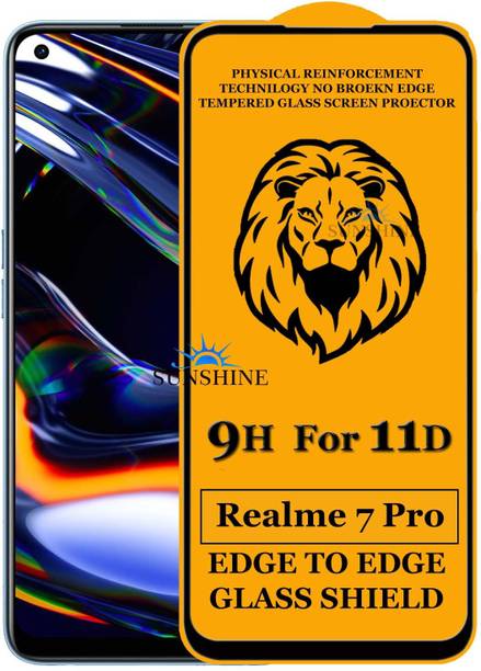 SUNSHINE Edge To Edge Tempered Glass for Realme 7 Pro