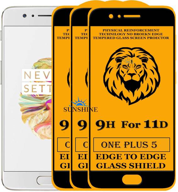 SUNSHINE Edge To Edge Tempered Glass for OnePlus 5