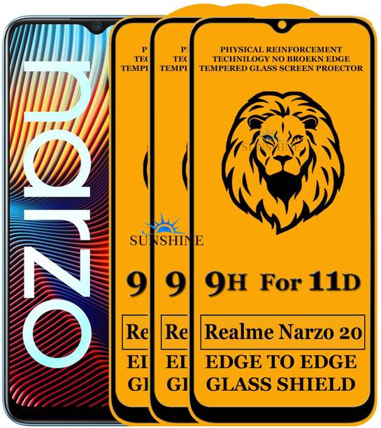 SUNSHINE Edge To Edge Tempered Glass for Realme Narzo 20