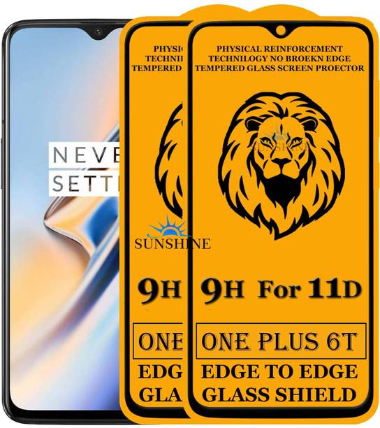 SUNSHINE Edge To Edge Tempered Glass for OnePlus 6T, OnePlus 6T