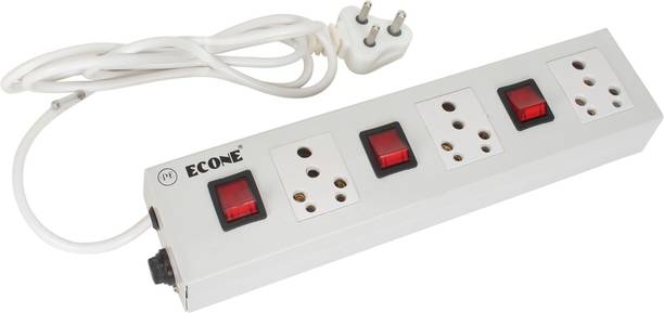 ECONE 3 Socket 3 Switch 16 AMP Extension Board 3.5 Mtr Copper Wire 3  Socket Extension Boards