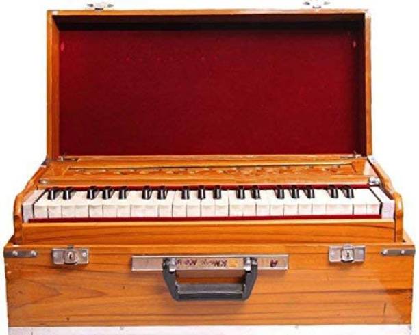 SALABLEZ 42 Keys, 7 Bellow Coupler Portable Folding With Free Padded Carry Bag 3 1/2 Octave Hand Pumped Harmonium