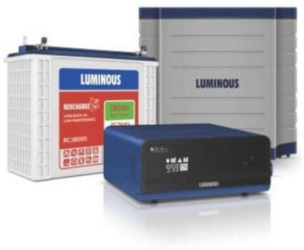 LUMINOUS Zelio 1100 Inverter with RC18000 Tubular Battery Tubular Inverter Battery (150 ah) Tubular Inverter Battery