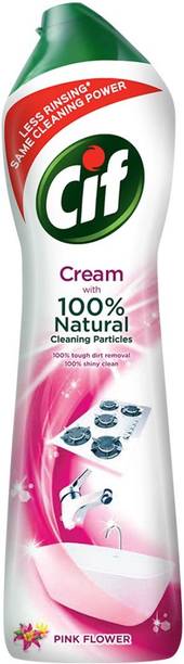 Cif Multi Purpose Cream Surface Cleaner | Micro Crystals & Pink Flowers 500ml Kitchen Cleaner