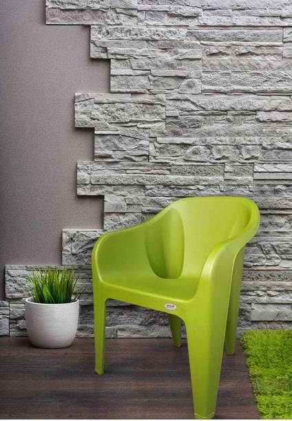 Supreme FUTURA GREEN SET OF 1 CHAIR FULLY COMFORT nd weight bearing capacity 150 kg outdoor chair Plastic Outdoor Chair