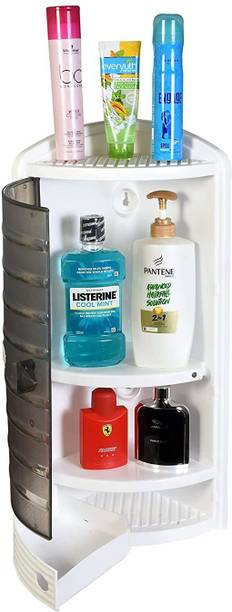 URBAN CHOICE corner shelf cabinet for bathroom Plastic Wall Shelf