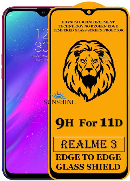 SUNSHINE Edge To Edge Tempered Glass for Realme 3