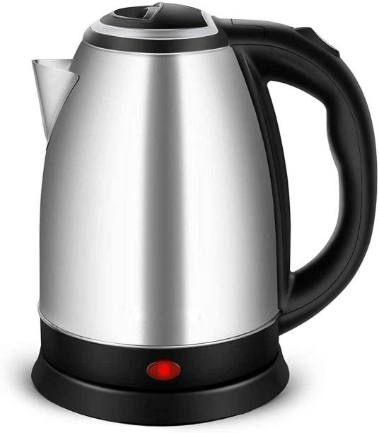 Pink Pepper Stainless Steel Electric Kettle 1.8 Litre, 1500W, Perfect for Boiling Water, Making Instant Noodles , Soup etc, 1 Year Warranty, Silver Black Electric Kettle