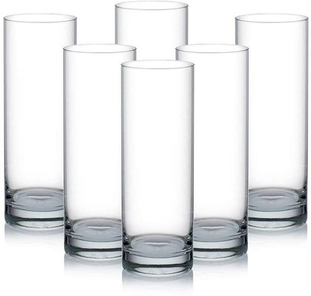 JAY RAMDEV SELLER (Pack of 6) High Ball Water and Juice Glass Set Perfect for Mojito Glass Glass Set Water/Juice Glass