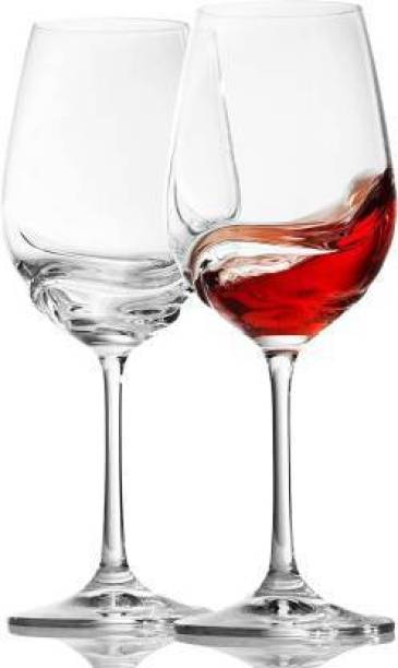 INTERGLOBE (Pack of 2) Glass Glass Set Wine Glass