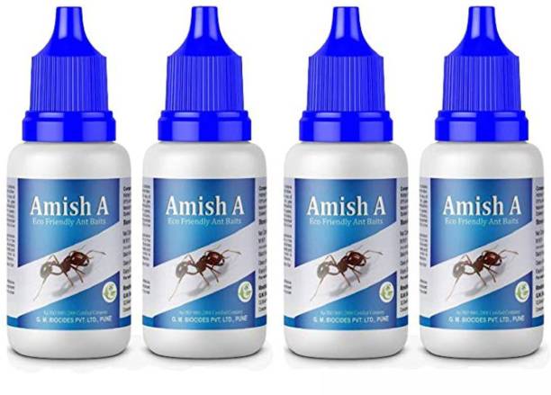 Amish Ant Repellent Eco-Friendly Ant Bait/Ant Repellent for Home/ant Killer Gel/ant Liquid/ant Organic Liquid/ant Gel Bait/Garden, Kitchen, Wall Edges Pack of 4 (4 x 1 Units)