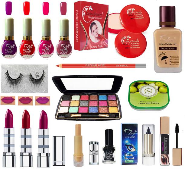 CLUB 16 Glowing Makeup Kit Of 17 Makeup Items DE11