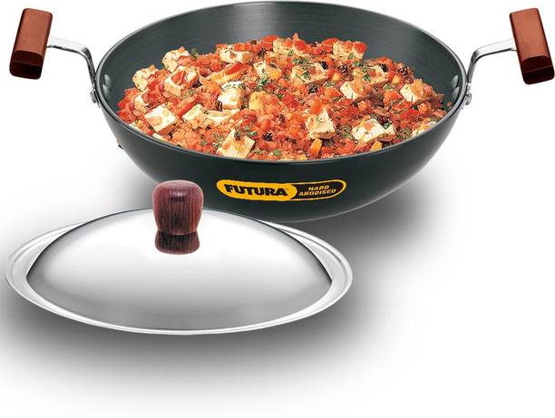 Hawkins Deep-Fry Pan, (AK15S) Kadhai 20 cm diameter with Lid 1.5 L capacity