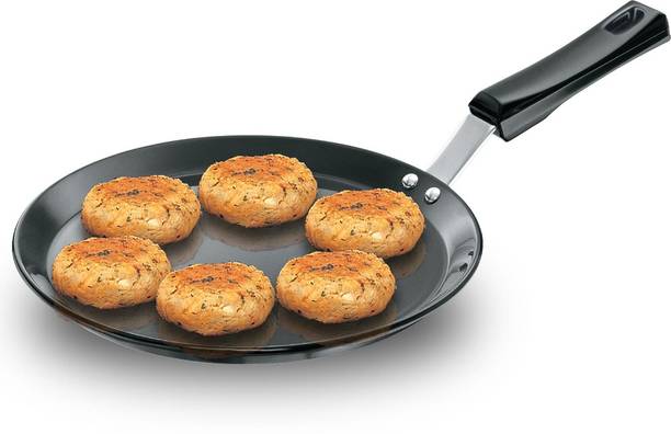 Hawkins Hard Anodised Flat Tava with Plastic Handle (AFT26P) तवा 26 cm डायमीटर