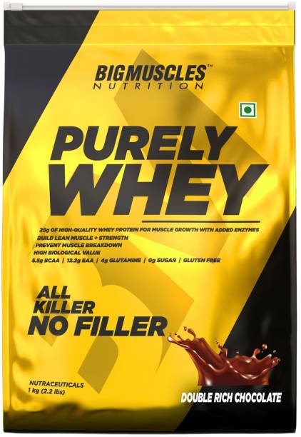 BIGMUSCLES NUTRITION Purely | Isolate Matrix 25g Protein, 12.2g EAA, 4g Glutamine, 0g Sugar Whey Protein