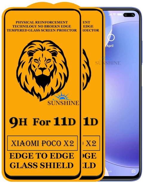 SUNSHINE Tempered Glass Guard for Edge to Edge Tempered Glass For - XIAOMI POCO X2