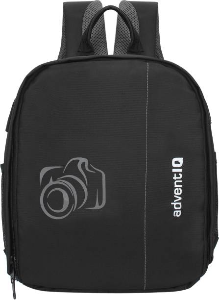 AdventIQ DSLR/SLR Camera Lens Shoulder Printed Backpack-(BNP 0197P-Camera 2)-Grey Clr  Camera Bag