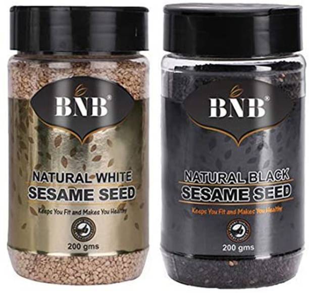 BNB Natural White Sesame Seed | Black Sesame Seed |Gingelly|Til|DietaryFiber|Calcium|Minerals