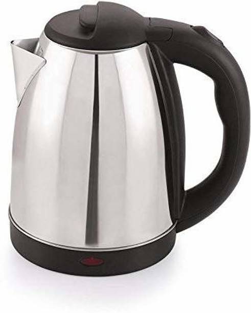 DashingChef ®Stainless Steel Electric Kettle | Auto Shut Off Multipurpose | Extra Large Kettle Electric With Handle Hot Water Tea Coffee Maker Water Boiler, Boiling Milk(Silver)#Quality Assurance Electric Kettle
