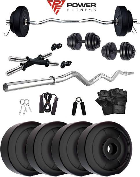 POWER FITNESS 8 kg 8 KG CURL STADE Home Gym Combo