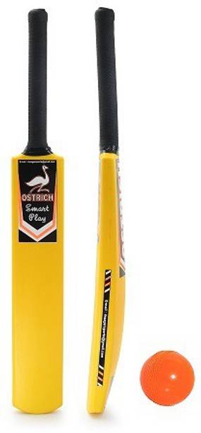 Ostrich SMART PLAY Hard Plastic Cricket Bat Size 3 For 8 Years Champs With 1 Piece Wind Ball क्रिकेट किट