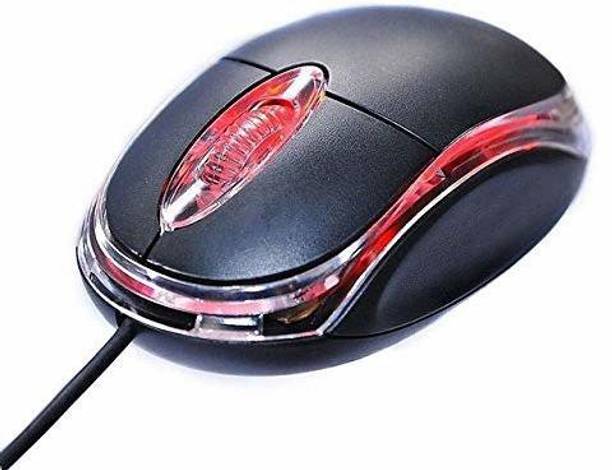 WORLD SHOPPER TERABYTE 3D Optical Mouse Vintage TB-36B Wired Mouse for Laptop, Computer & Desktop (Black) Wired Ambidextrous Optical  Gaming Mouse
