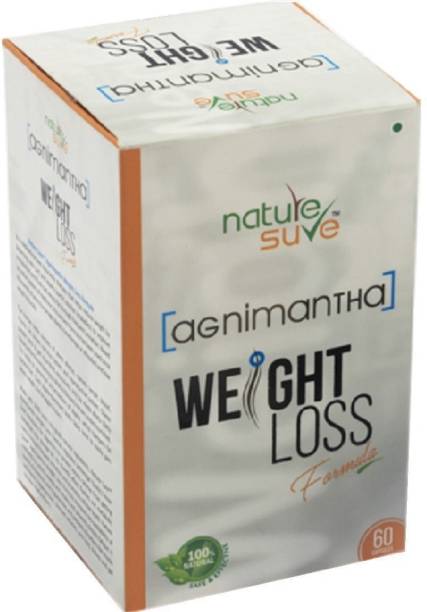 Nature Sure Agnimantha Weight Loss Formula for Men & Women-1 Pack (60 Capsules)