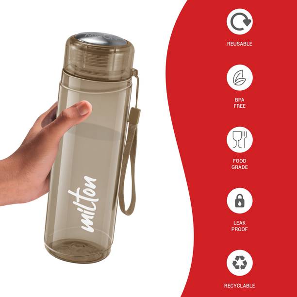 MILTON Hector 1000 Pet Water Bottle, Set of 3, 1 Litre Each, Multicolor 1000 ml Bottle