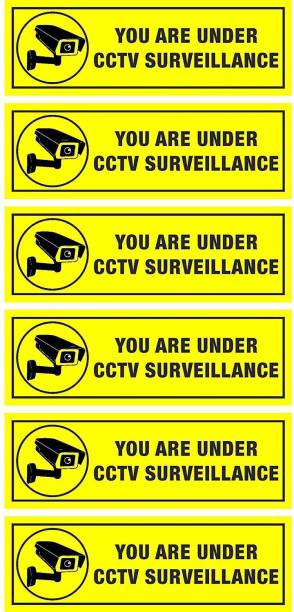 VICINITY You are under CCTV Surveillance Pack of 6 Emergency Sign