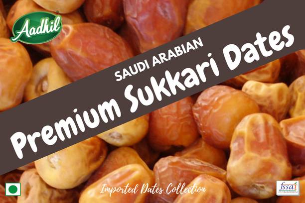 Aadhil Arabian Sukkari Dates Imported Madina Khajoor - Premium Sukkari Harvest from Saudi Arabia Dry Dates