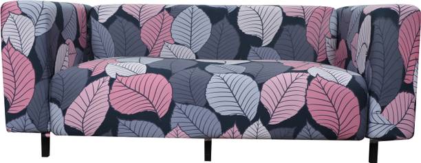 HOUSE OF QUIRK Polyester 3 Seater Sofa Floral Cover