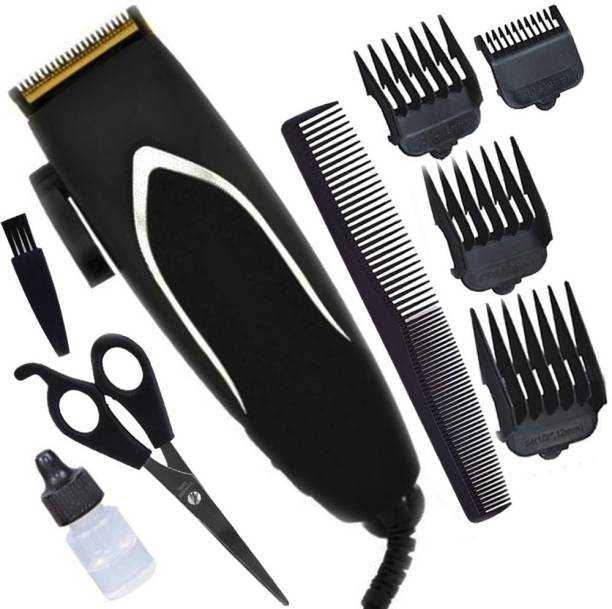 Gemmy New man Professional corded hair clipper cum hair shaving machine for man woman Trimmer 0 min  Runtime 4 Length Settings