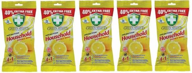 green shield Antibacterial wipes Household Surface Wipes - 350 Count