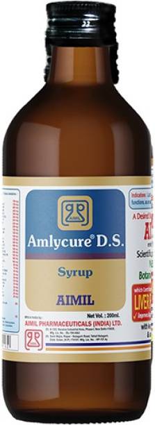 AIMIL Amlycure D.S. Syrup for Liver Health - Natural Liver Herbal Tonic | Improves Cell Function and Increases Immunity (Pack of 1)