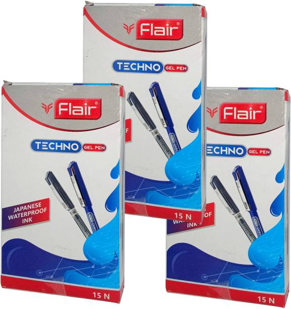 FLAIR Flair Tecno Gel Pen ( Pack of 45 ) Gel Pen