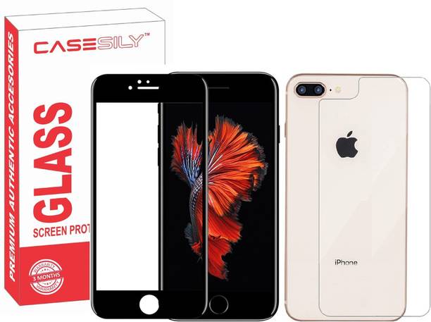 Casesily Front and Back Tempered Glass for Apple iPhone 8 Plus