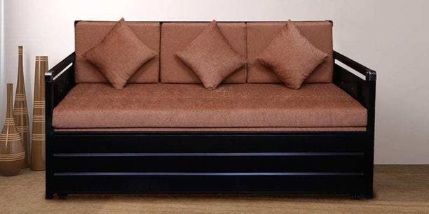 Lakecity group Macow (6x6) 3 Seater Double Metal Pull Out Sofa Cum Bed