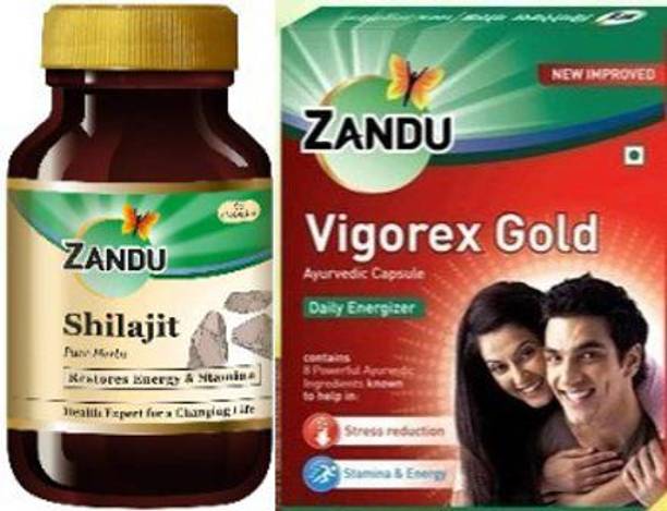 ZANDU Shilajit and Vigorex Gold (Pack of 2)