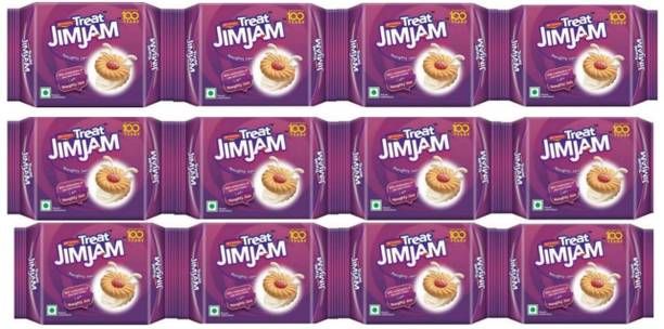 BRITANNIA Jim jam biscuits combo pack ( 744 gm) Plain Biscuit