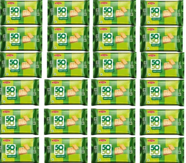 BRITANNIA 50 -50 salted biscuits combo pack (960 gm) Plain Biscuit