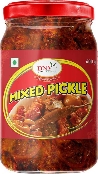 DNV Tasty Fresh Mixed Pickle Achaar 400gm each, Pack of 2 Mixed Pickle