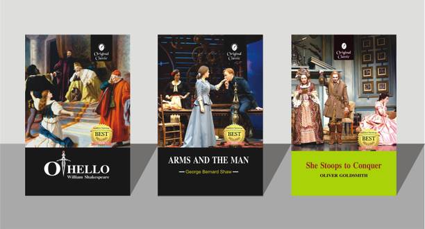 Othello By William Shakespeare, Arms And The Man By George Bernard Shaw And She Stoops To Conquer By Oliver Goldsmith - Combo Set Of 3 Books