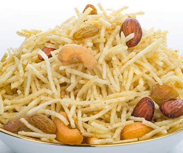 Organic Bites Jodhpuri Kaju Badam Laccha Cashew , Almond , Potato Sticks Mixture (Marvari Flavour)