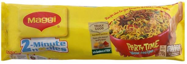 Maggi 2-Minute Masala Instant Noodles 560 G Pack of 4 (4 X 560G) Instant Noodles Vegetarian
